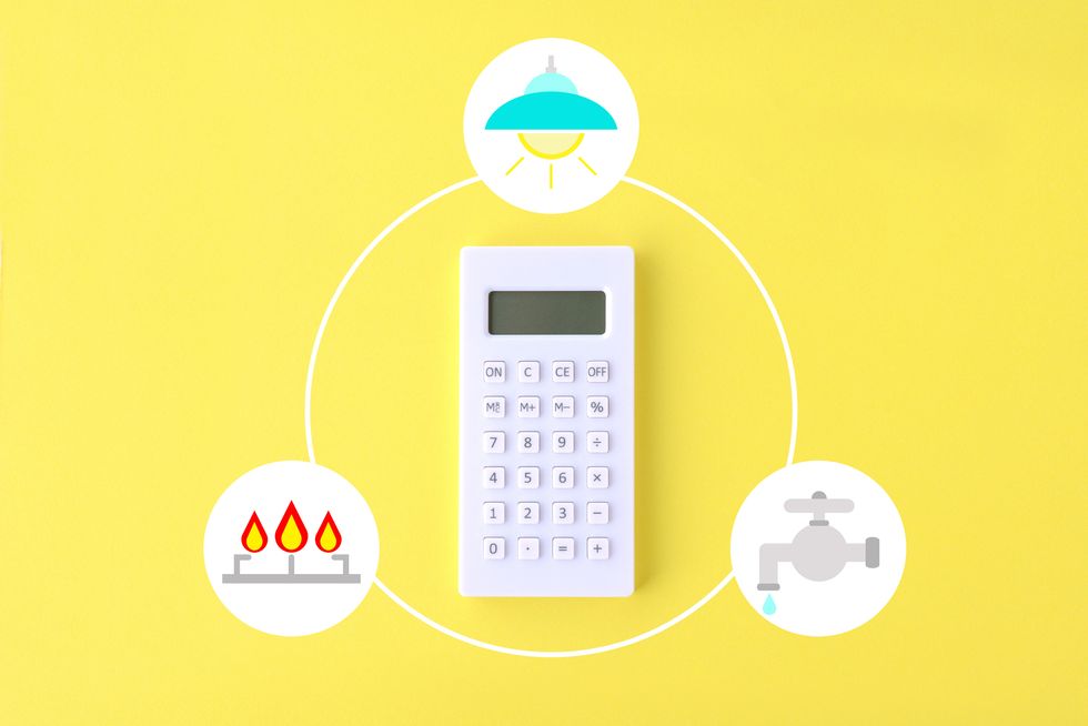 calculator with public services illustration