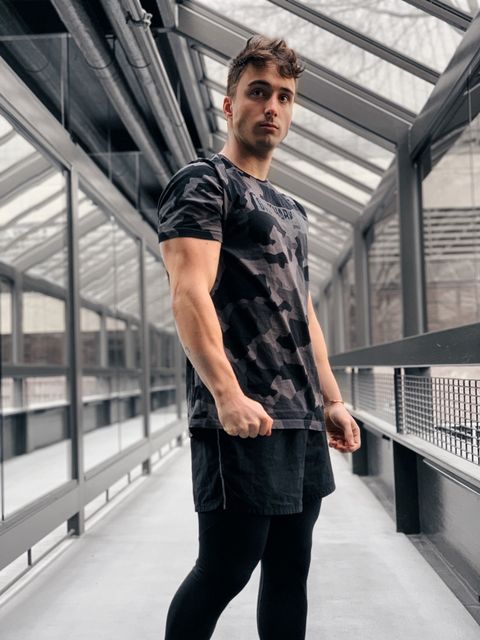 Fashion, Standing, Shoulder, T-shirt, Street fashion, Muscle, Cool, Photography, Neck, Model, 