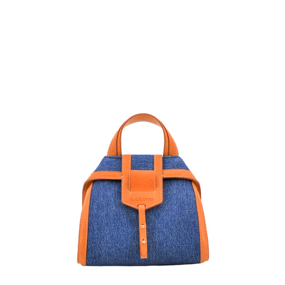 Handbag, Bag, Orange, Blue, Tote bag, Yellow, Electric blue, Leather, Fashion accessory, Product, 