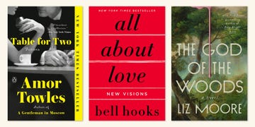 books, california bestsellers, table for two by amor towles, all about love by bell hooks, the god of the woods by liz moore