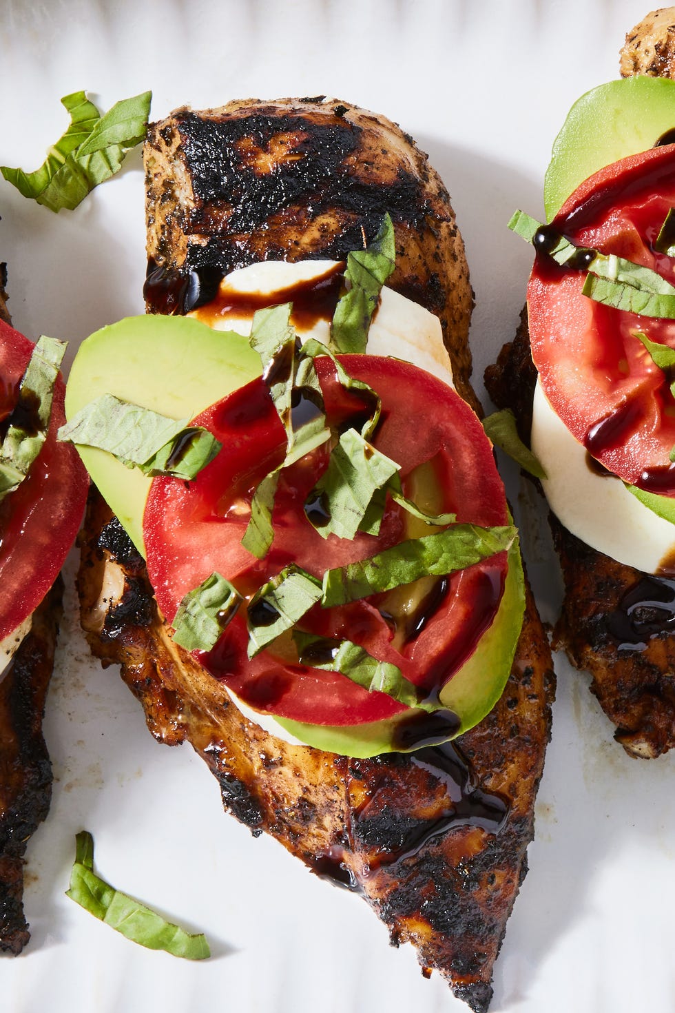 California Grilled Chicken california grilled chicken topped with avocado, tomato, mozzarella and balsamic