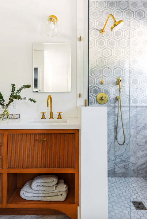 california home tour bathroom shower