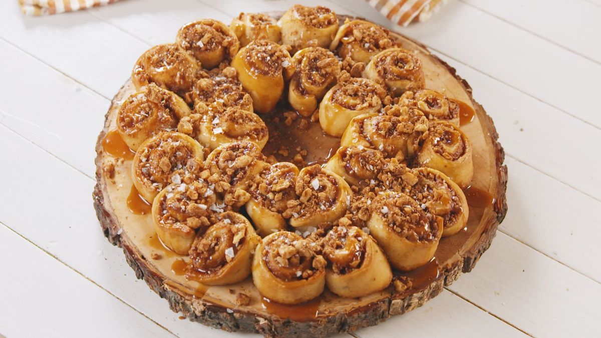 preview for These Salted Caramel Walnut Rolls Are The Perfect Holiday Breakfast