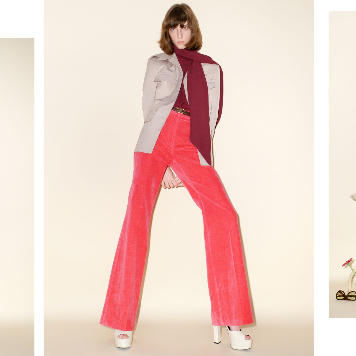 Zara Red Flare Pants, Women's Fashion, Bottoms, Jeans & Leggings