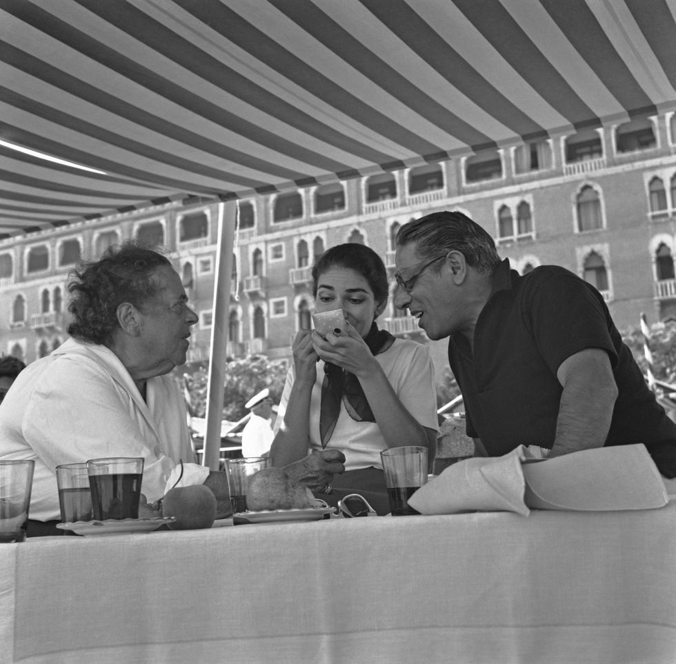 With Callas and Onassis