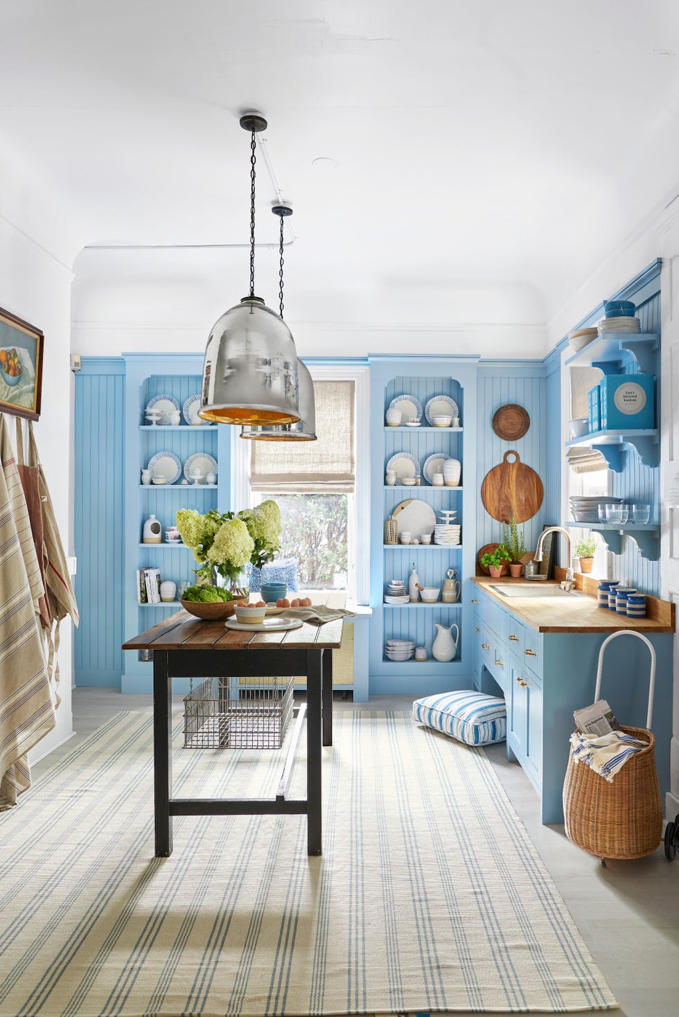 Beautiful Cloud Blue Kitchen