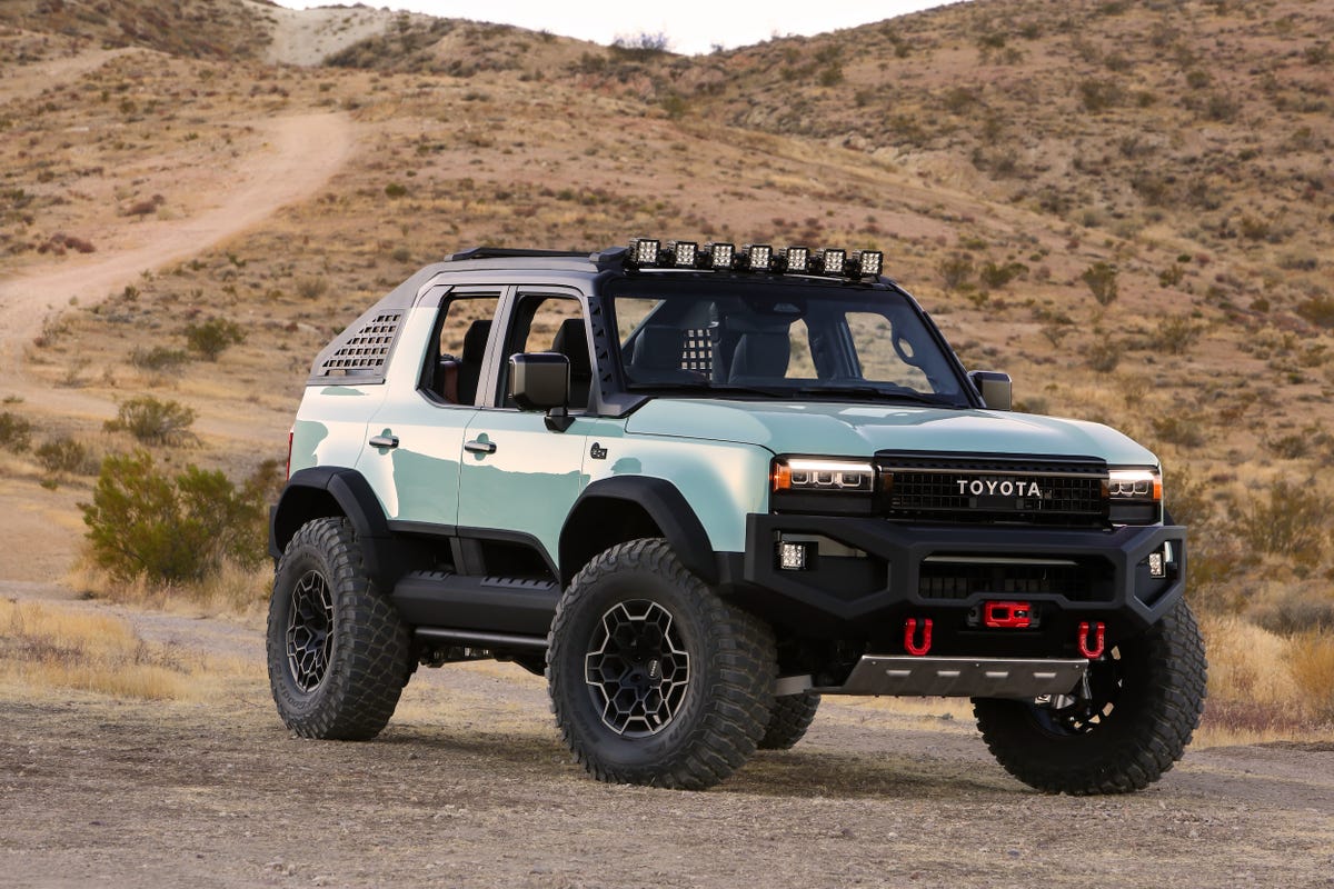 The new Toyota Land Cruiser became the most unexpected and spectacular pickup truck at the SEMA show