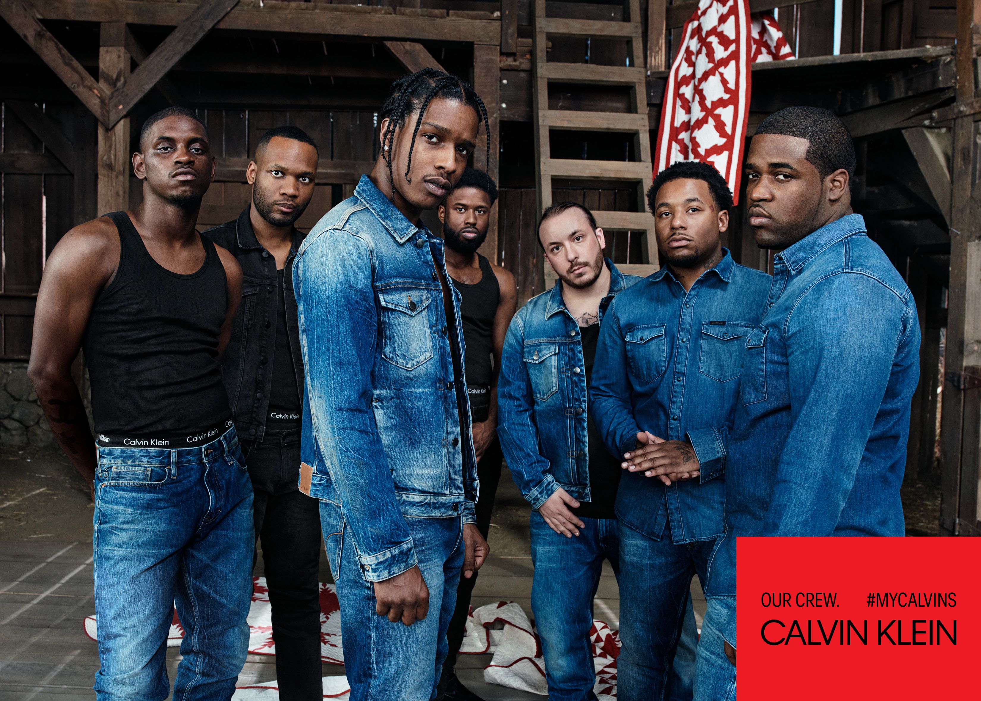 Calvin Klein Blue Gold: ASAP Rocky Wears Iconic Double Denim From ...