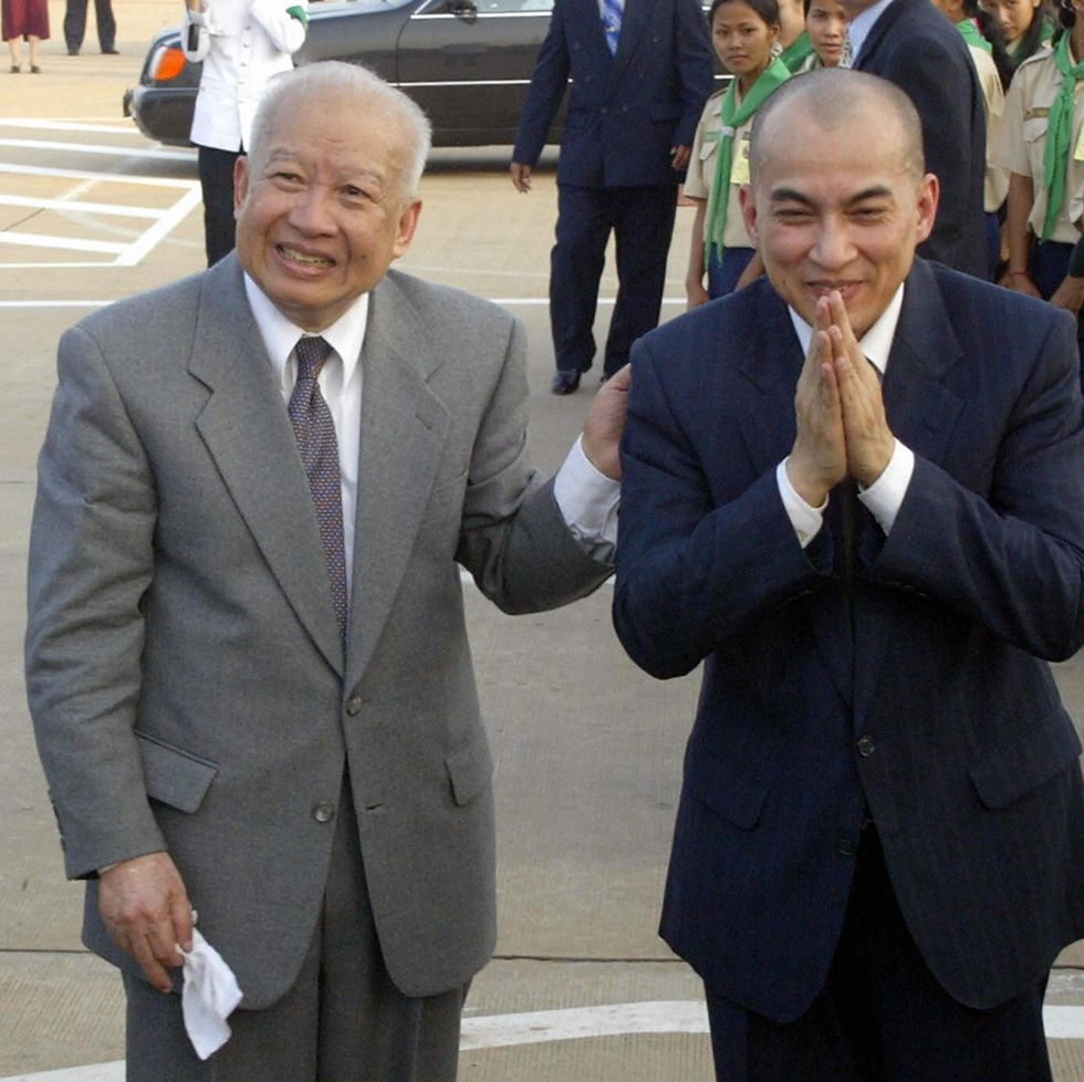 cambodia's new king, norodom sihamoni r