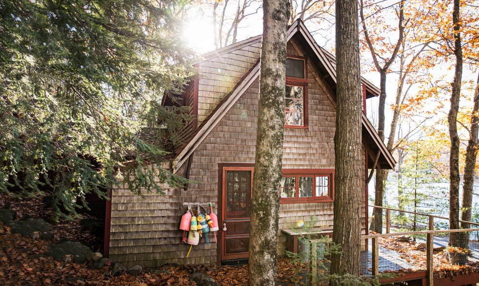 rustic maine cabin