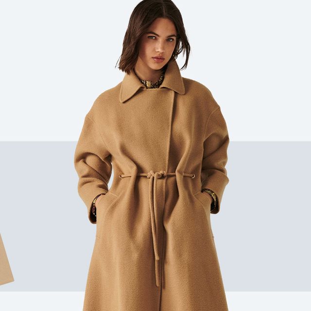  Calvin Klein Women's Wool Jacket, Camel, XX-Small