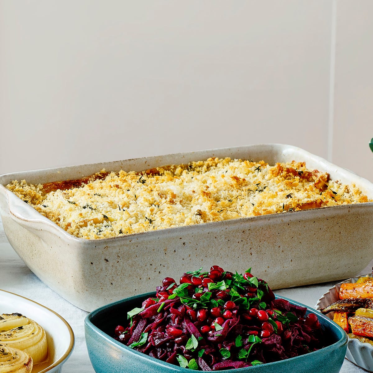 Camembert and Root Veg Gratin