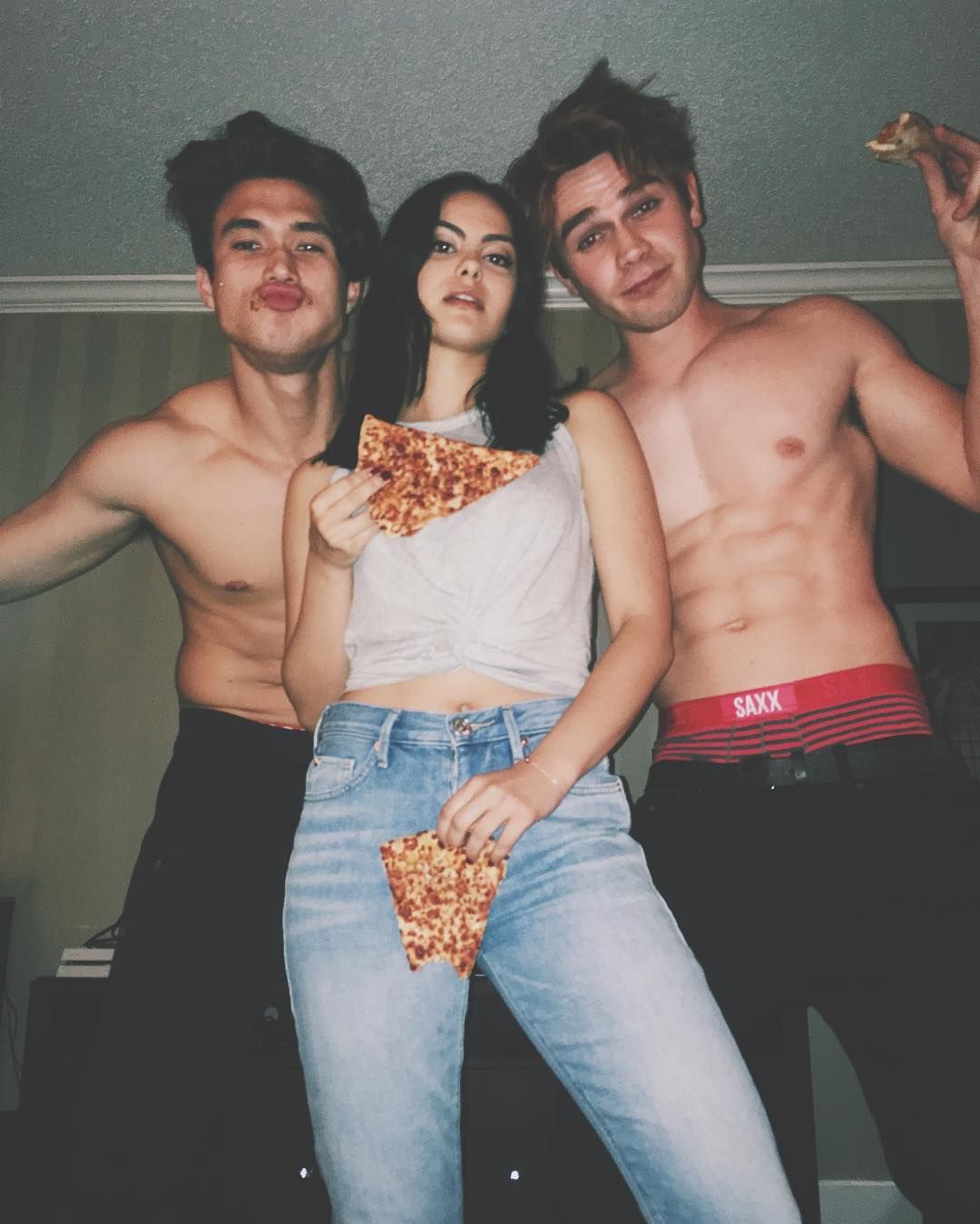 The Riverdale Cast Had a Shirtless Pizza Party and Wow, Its Hot Stuff photo image