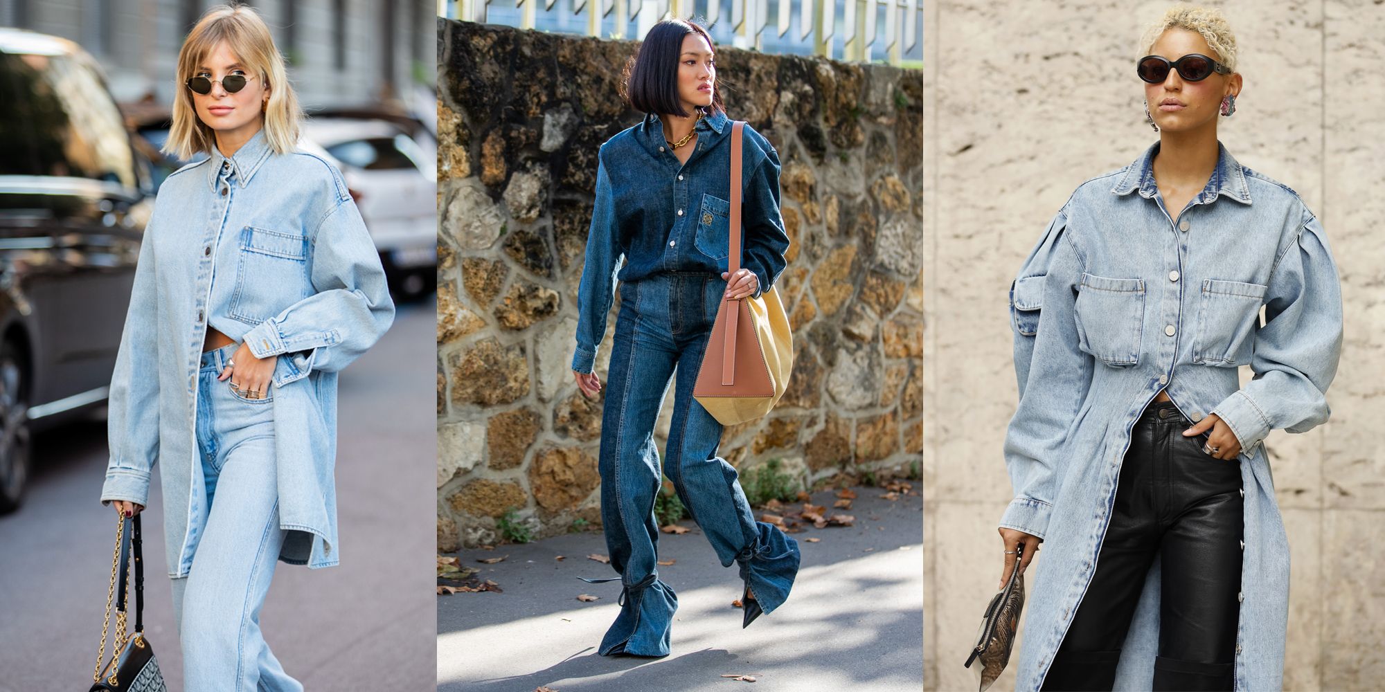 Camicia di jeans donna: lunga è il top trend inverno 2020