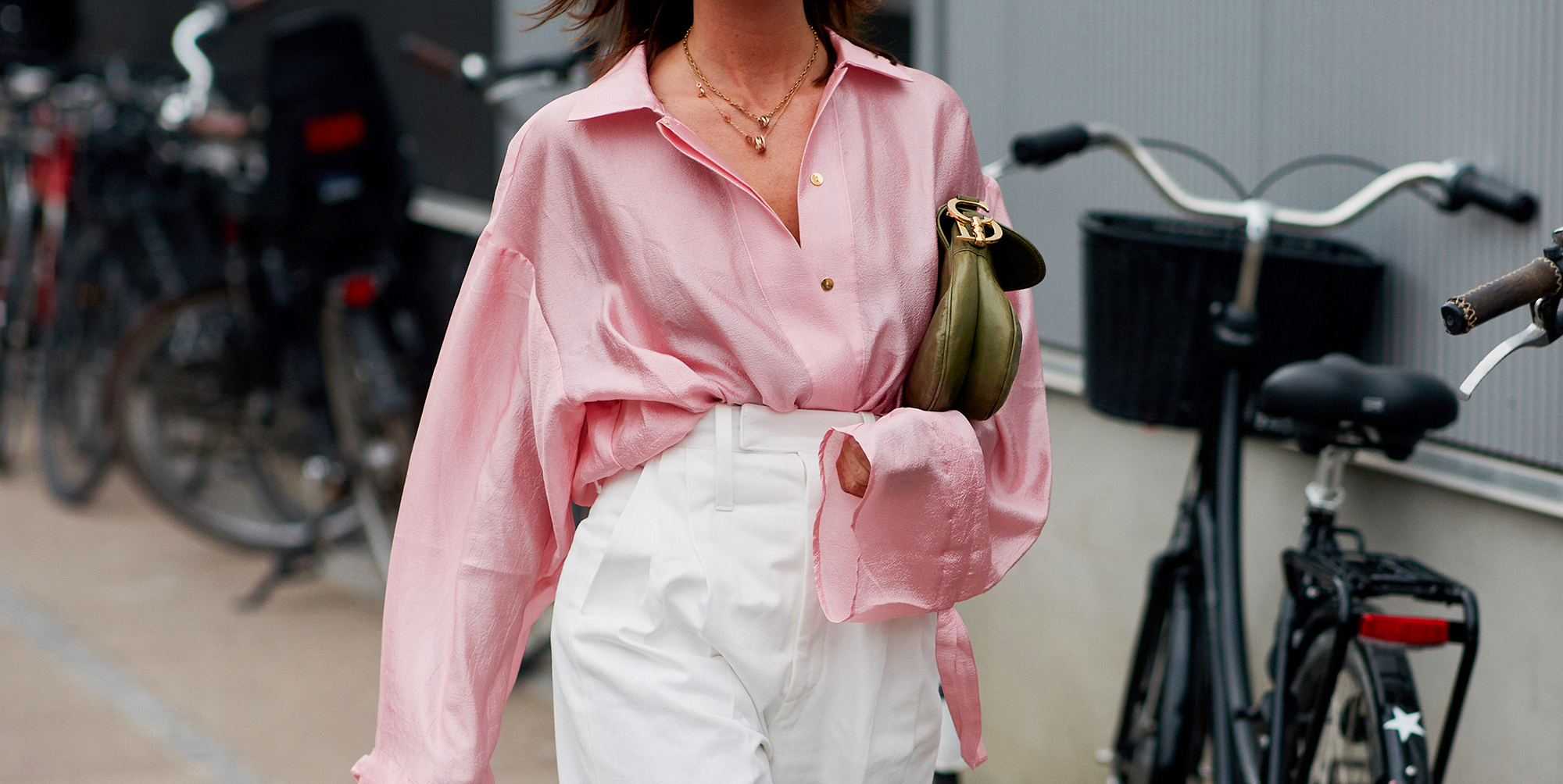 pink, clothing, street fashion, fashion, outerwear, shoulder, blouse, shirt, sleeve, top,