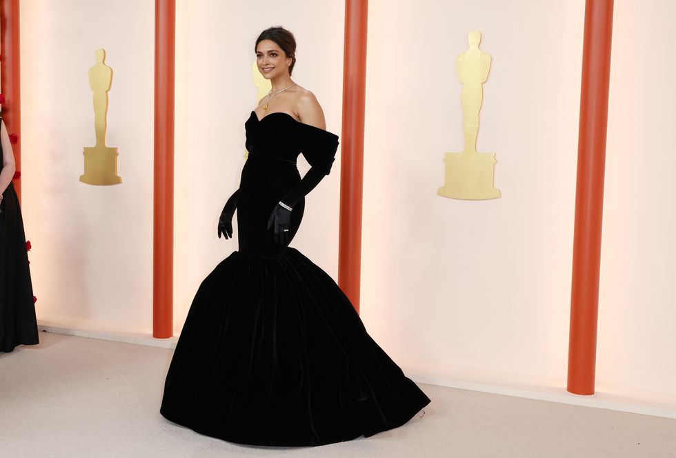 Deepika Padukone Glows in Louis Vuitton on the Oscars Red Carpet