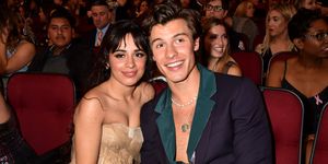 camila cabello and shawn mendes cuddled up at an awards show together