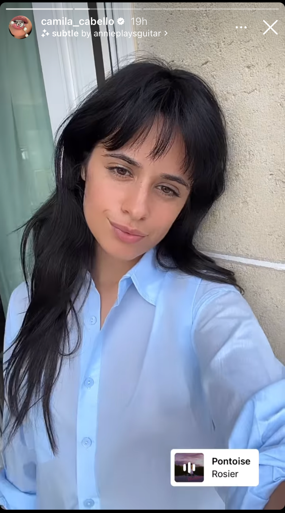 Camila Cabello debuts a brand new 'teenage bangs' haircut