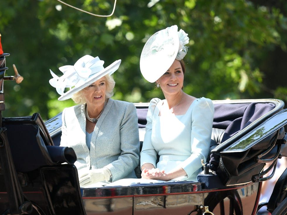 Camilla Parker Bowles Wore a Bright Green Dress at Trooping the Colour ...