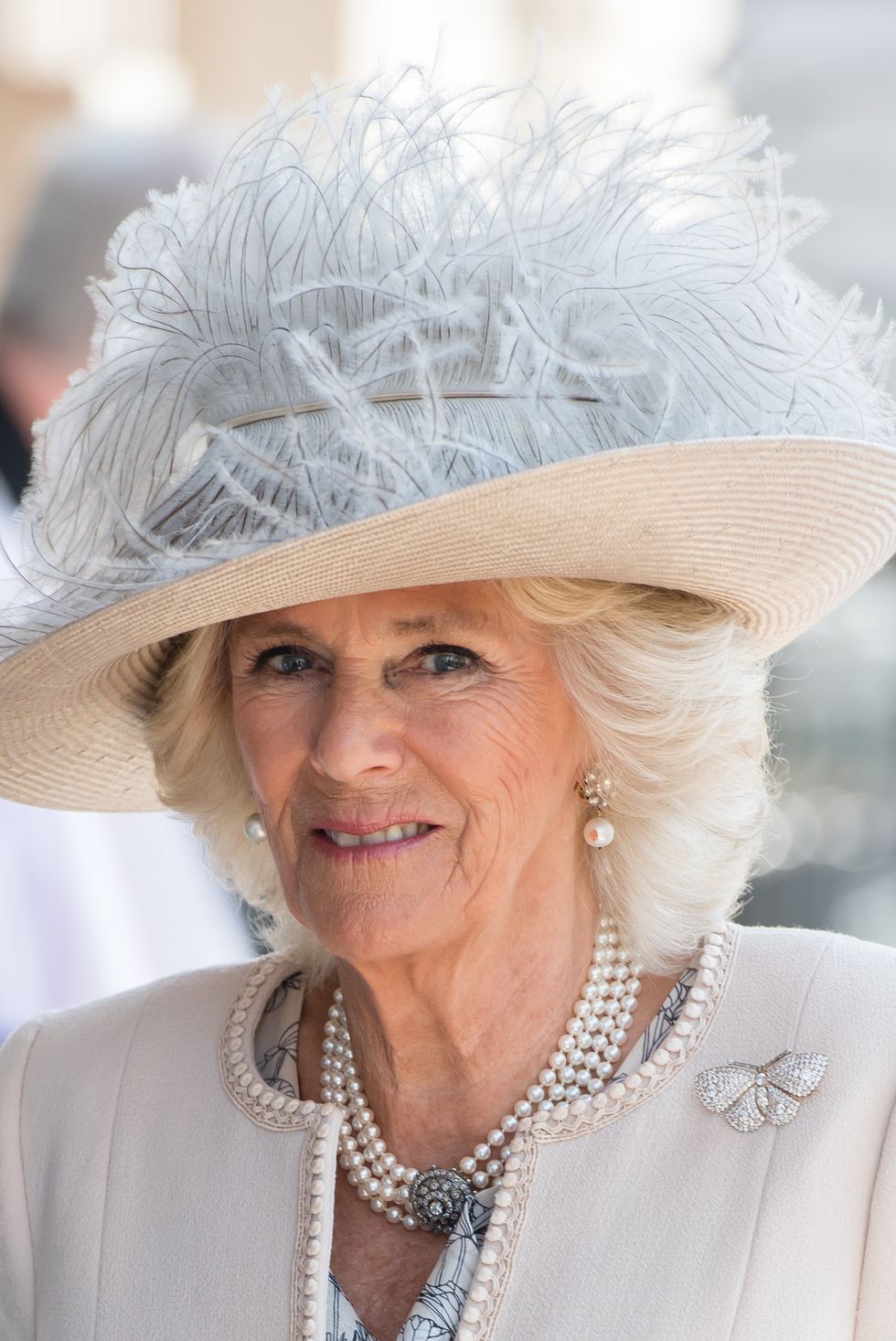 the prince of wales and the duchess of cornwall attend service and reception