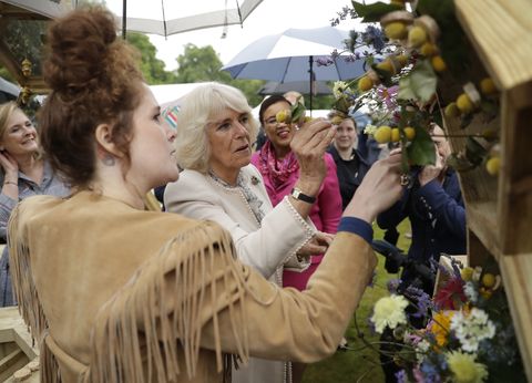the duchess of cornwall attends the bees for development garden party
