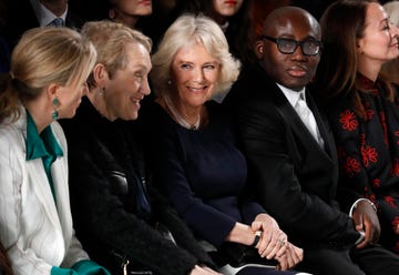 The Duchess Of Cornwall Visits London Fashion Week