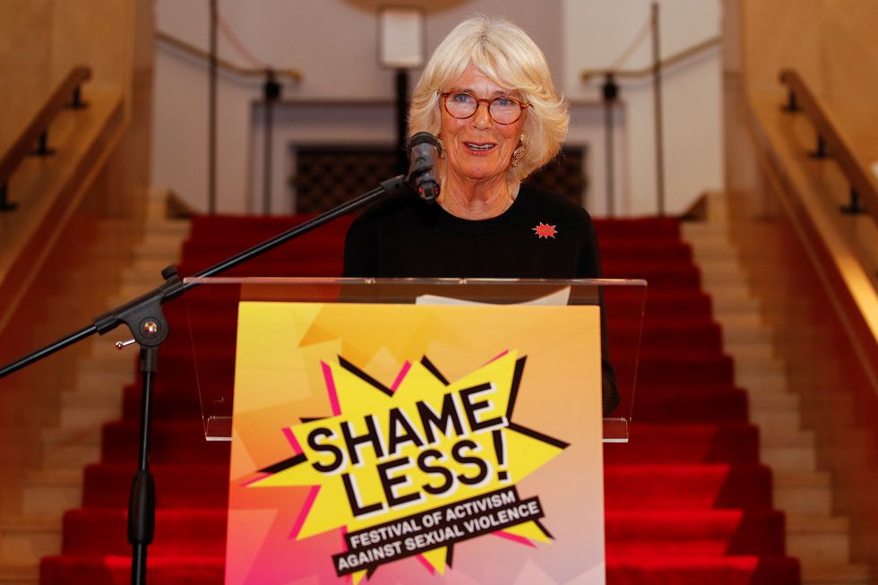 the duchess of cornwall attends reception for "shameless festival"