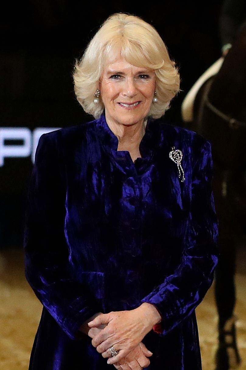 the duchess of cornwall visits olympia horse show