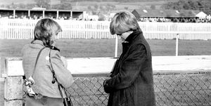 camilla parker bowles and diana at ludlow racecourse