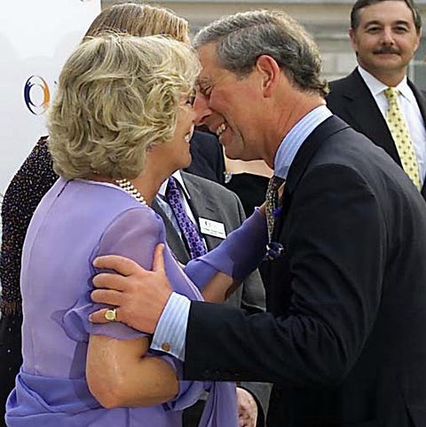 First Public Kiss Between Camilla Parker-Bowles and Prince Charles First Public Kiss Between Camilla Parker-Bowles and Prince Charles