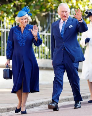 the british royal family attend easter mattins service