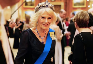 king charles iii and camilla, queen consort host a reception for members of the diplomatic corps