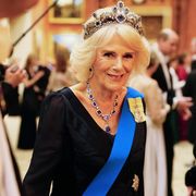 king charles iii and camilla, queen consort host a reception for members of the diplomatic corps
