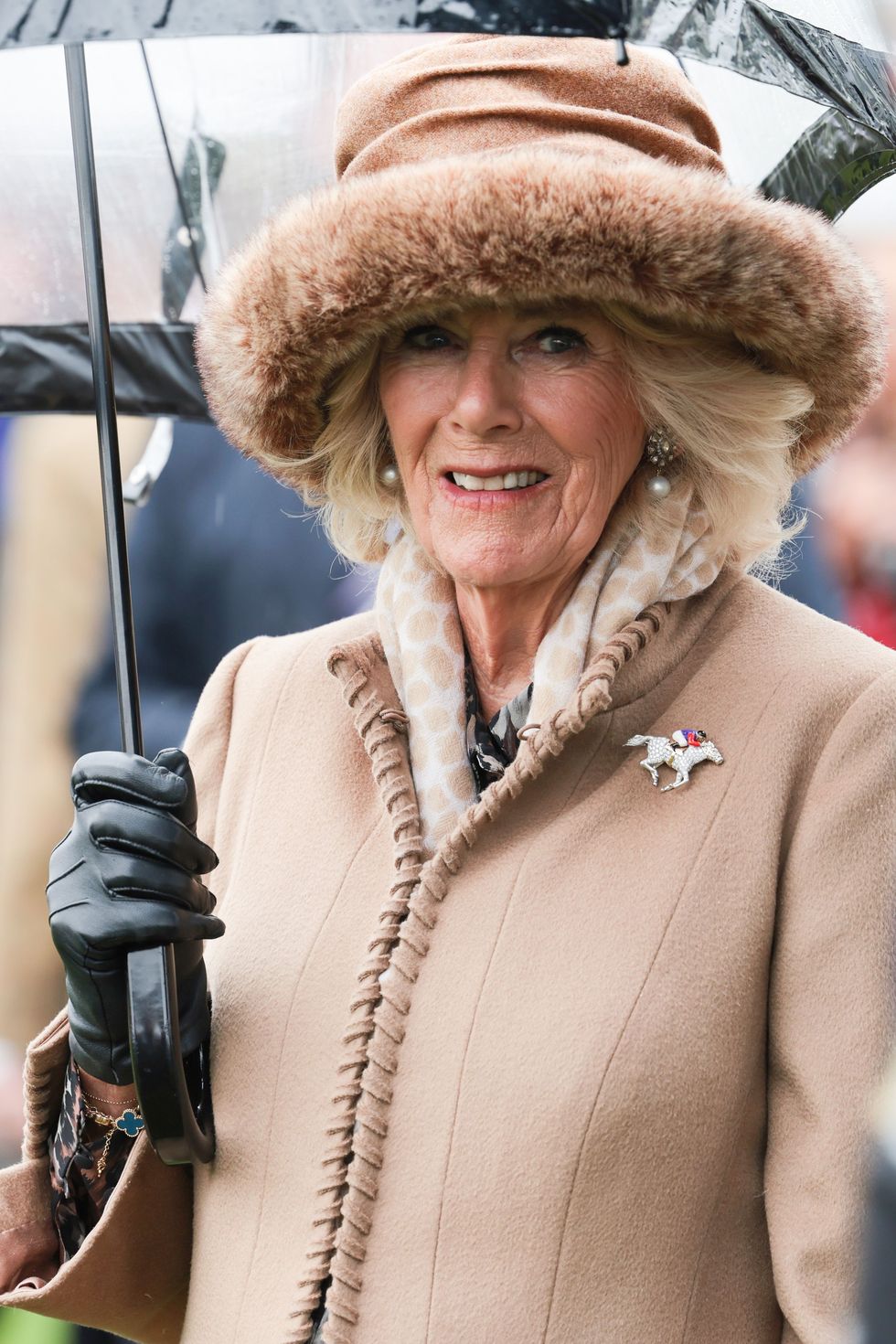 the queen consort attends cheltenham festival