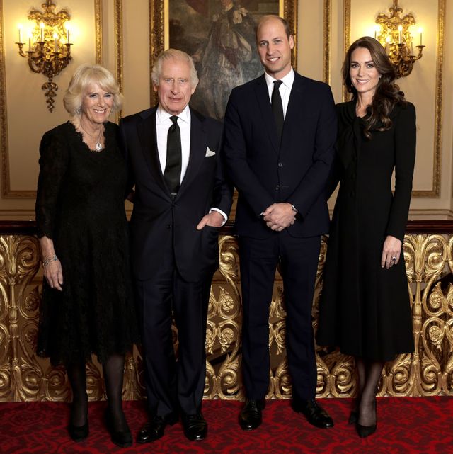official picture released of king charles iii, queen consort and the prince and princess of wales