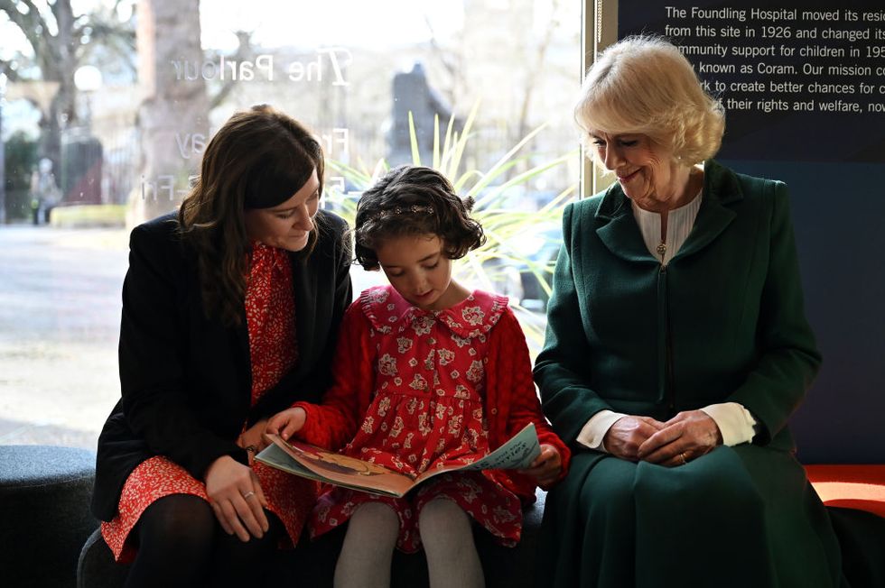 The Queen's consort attends literacy events in London