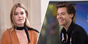 Camille Rowe and Harry Styles