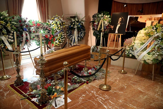 Camilo Sesto capilla ardiente