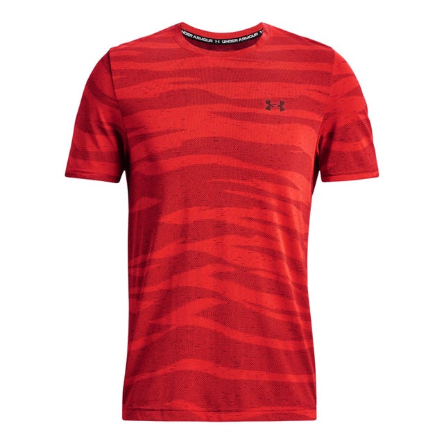 camiseta de manga corta ua seamless wave para hombre