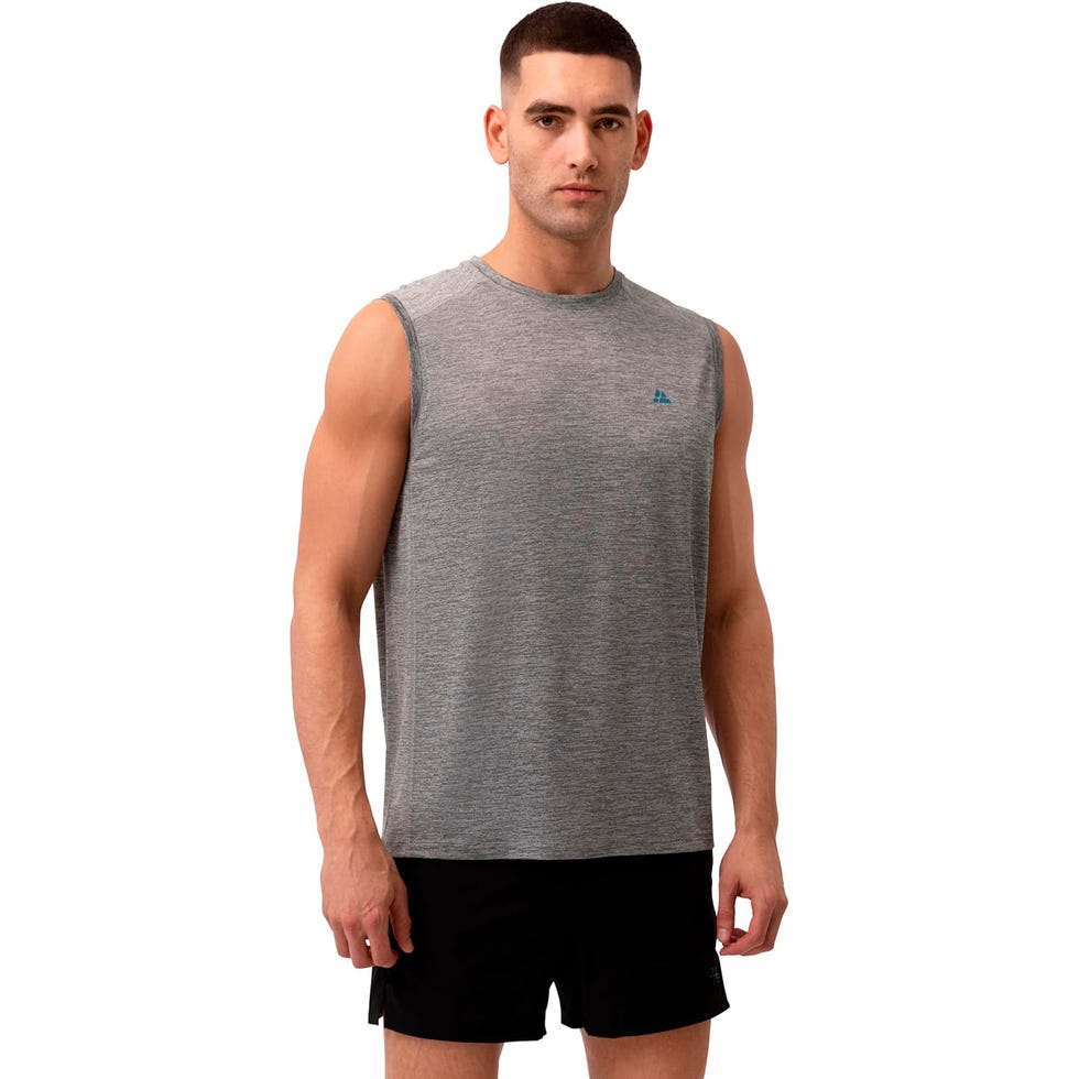 camiseta de tirantes deportiva danish endurance para hombre en color gris