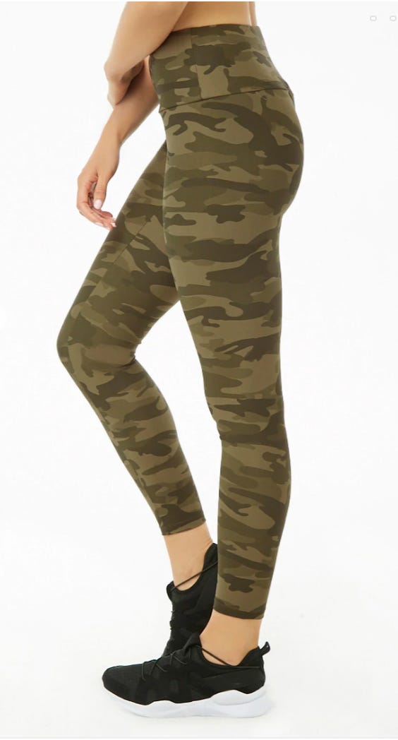 Forever 21 camo leggings 