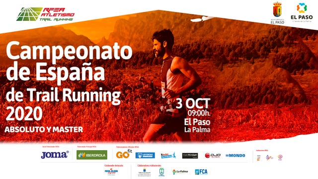 cartel del campeonato de españa de trail running de el paso