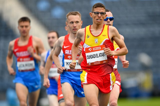 el atleta español yassine ouhdadi en el europeo de atletismo adaptado de polonia 2021