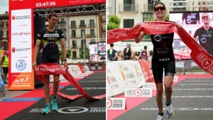 los campeones de españa 2022 de triatlón en media distancia