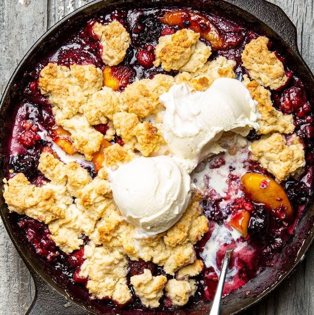 campfire berrypeach cobbler