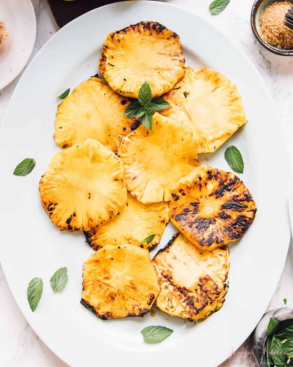 campfire desserts grilled pineapple