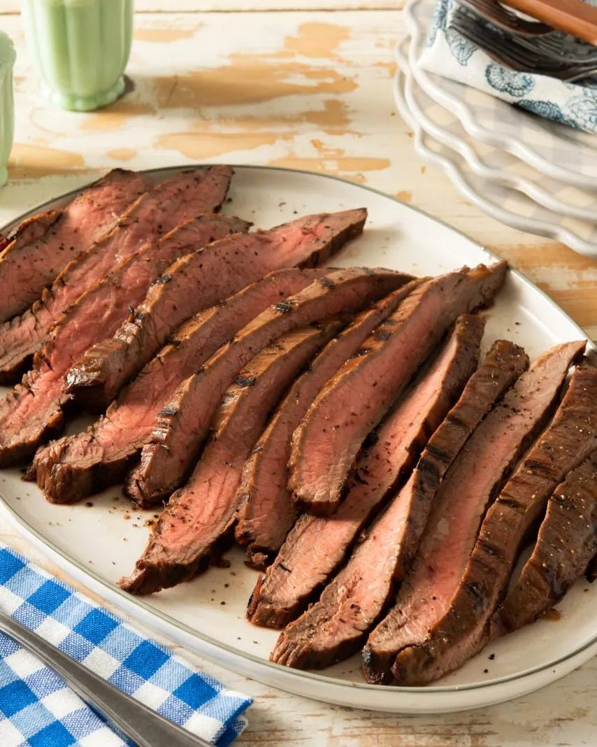 grilled flank steak for camping