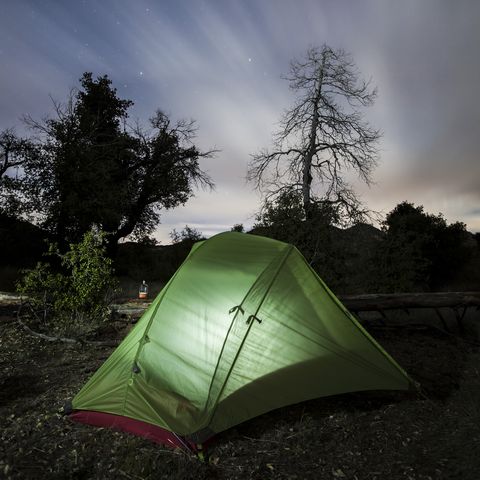 Camping under the clouds and stars in Cleveland National Forest, California.