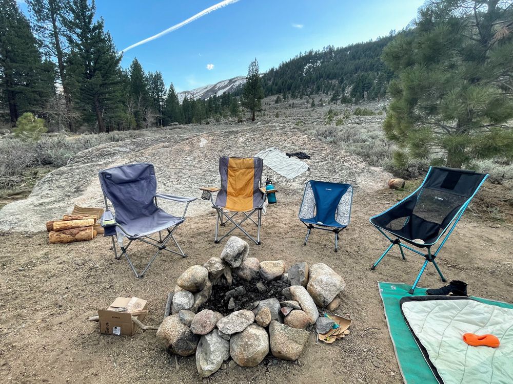 Low level camping discount chairs