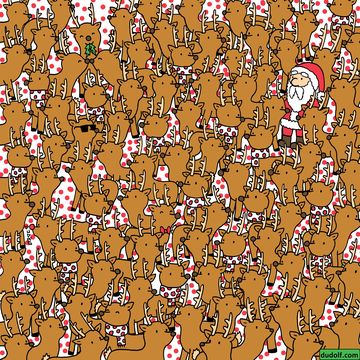 can you find rudolph brainteaser